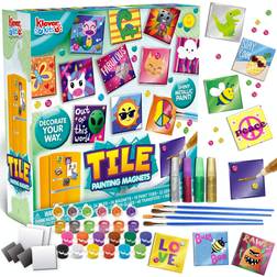 JOYIN 24 Magnetic Mini Tiles Art Kit Creativity DIY Paint Arts and Crafts for Kids