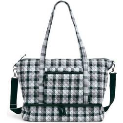 Vera Bradley Deluxe Travel Tote Bags Women in Kingbird Plaid Multicolor