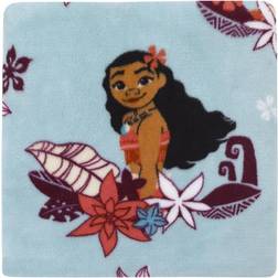 Disney Moana Feel The Waves Aqua Coral and Violet Toddler Blanket