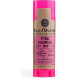 Raw Elements Pink Shimmer Natural Lip Sunscreen Spf