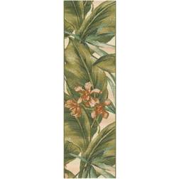 Liora Manne Trans-Ocean Imports MNAR8806412 Tropical Leaf Green, White