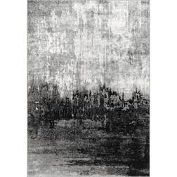 Nuloom Alayna Abstract Gray, Black 79x108"