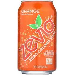 Zevia Soda Zero Calorie Orange Can 6/12