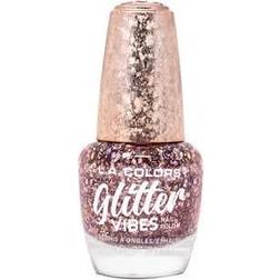 L.A. Colors Glitter Vibes Nail Polish CNL355 Pure Blush 0.4fl oz