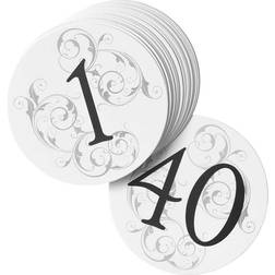 Wedding Filigree Table Number Cards