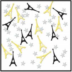 Beistle Eiffel Tower Confetti; Black/Gold/Silver, 5/Pack