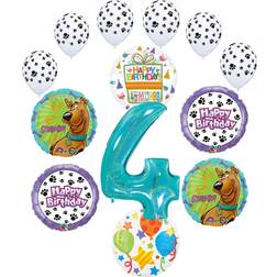 Mayflower Scooby Doo 4th Birthday Party Supplies Balloon Bouquet Decorations