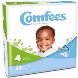 Attends Healthcare Products 41543100 Kid Design Comfees Baby Moderate-Absorbent Diaper Size 4 Pack of 124