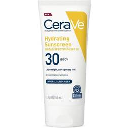 CeraVe Hydrating Mineral Sunscreen Spf 30 Body 5oz Free Daily Moisturizing Lotion