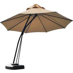 Costway 11FT Cantilever Offset Hanging Umbrella w/ Base Wheels