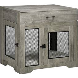 Pawhut Dog Crate Furniture with Soft Water-Resistant Cushion 80x74.9