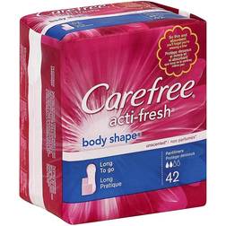 Carefree Acti-Fresh Body Shape 42-Count Long Unscented Pantiliners - No Color