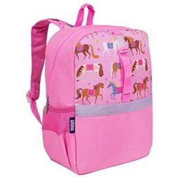 Wildkin Girls Horses Pack-it-all Backpack, Pink