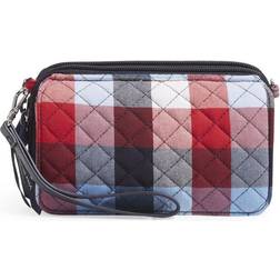 Vera Bradley RFID All in One Crossbody Bag Women in Patriotic Plaid Red/Blue Red/Blue