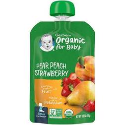 Gerber 2nd Foods Organic Pear, Peach & Strawberry Puree Pouch