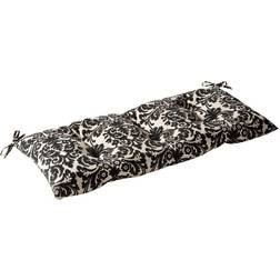 Pillow Perfect Tufted Bench/Loveseat/Swing Floral Chair Cushions Beige, White, Black