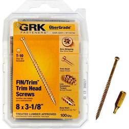 GRK Fasteners #8 3-1/8 Star Drive Trim Finishing Head Screw 100-per Pack