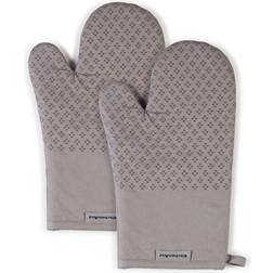 KitchenAid Asteroid Solid Textured Mitt Pot Holder Gray, Silver