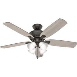 Hunter Amberlin 52 New Bronze Ceiling Fan with Light Kit