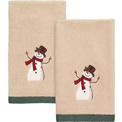 Avanti Friends Gather Snowman Guest Towel Red, Green, Multicolor (45.72x)