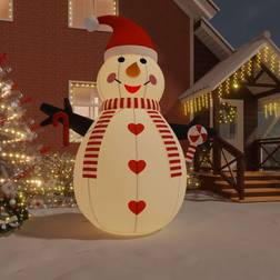 vidaXL (460 cm) Inflatable Snowman with LEDs 460 cm Decoration Inflatable Toy Figure