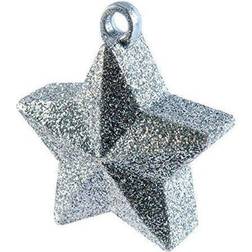 Amscan BALLOON WEIGHT star:Siver Glitter