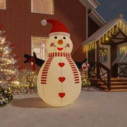 vidaXL (300 cm) Inflatable Snowman with LEDs 460 cm Decoration Inflatable Toy Figure