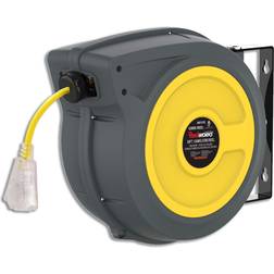 Reelworks Retractable Extension Cord Reel, 50 ft. TRI-GUR025