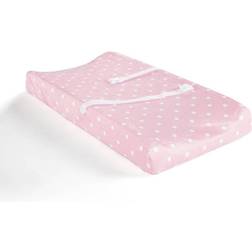 Lush Decor DÃ©cor Soft & Plush Changing Pad Cover Dots Pink