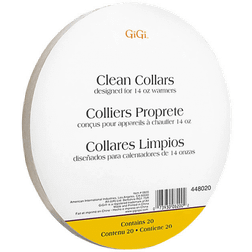 Gigi Clean Collars for 14-Ounce Wax Warmers, 20 Pieces