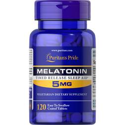 Puritan's Pride Timed Release Melatonin 5 B-6