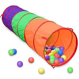 6 Foot Play Tunnel Indoor Crawl Tube for Kids Adventure Pop Up Toy Tent Sunny Days Entertainment