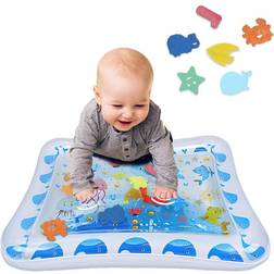 Airlab Tummy Time Baby Water Play Mat Inflatable Toy Mat for Infant & Toddlers Activity Center for 3 6 9 Months Newborn Boy Girl BPA Free (26inx 20in)