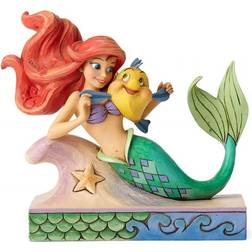 Disney Traditions Little Mermaid Ariel with Flounder Statue