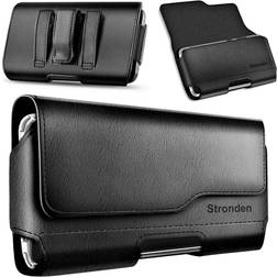 Stronden iPhone SE (2022, 2020) iPhone 8 iPhone 6S 7 Belt Case with Clip, Leather Belt Clip Case Holster Pouch Cell Phone Holder (Fits Otterbox Symmetry Case On)