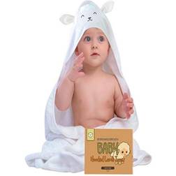 KeaBabies Baby Hooded Lamb Towel White No Size