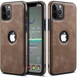 Casus Logo View Classic Slim Leather Case for iPhone 12 Pro Max Slate