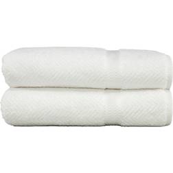 Linum Herringbone Bath Towel White (137.2x68.6)