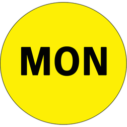 Logic Inventory Circle Labels Days the Week MON 2