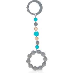 Nuby Tag-A-Long Teether Gray