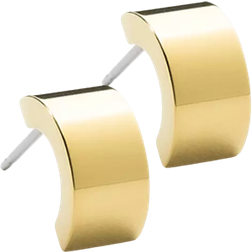 Blomdahl GT Pendant Plain Grand Curved Earrings - Gold