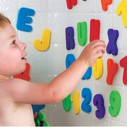 BAIVYLE Bath Toys Foam Fun Alphabet Letters and Numbers-Floating Toy 36 PCS ABC for Bathtub Educational Kids Children Boys Girls.Toddler Bath TIME Fun-Makes Clean Up Easy as They Drip Dry in The