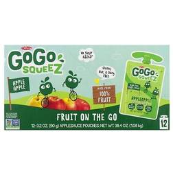 GoGo Squeez Fruit On The Go Apple Sauce Apple Apple Pouches