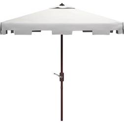 Safavieh 7.5' Square Zimmerman Market Umbrella White
