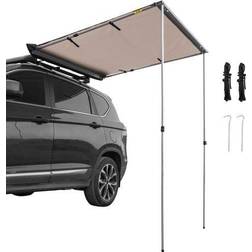 VEVOR Car Awning Car Tent Retractable Waterproof SUV Rooftop Khaki 8.2'x6.5'