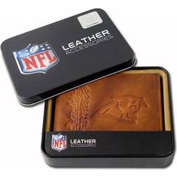 NFL Football Fan Shop Officially Licensed Embossed Leather Billfold - Panthers