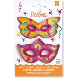 Decora Mardi Gras mask sticks Ausstechform 11 cm