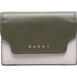Marni colour-block folded wallet - women Cotton/Calf Leather/Leather/Viscose