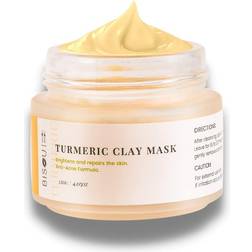 Bisou Bisou Turmeric Clay Face Mask with Vitamin C Aloe Vera Chamomile 4.05