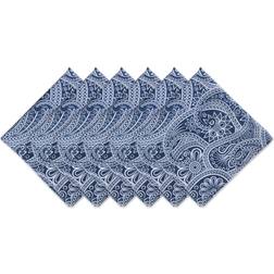 DII Imports Paisley Print Set Cloth Napkin Blue (50.8x50.8)